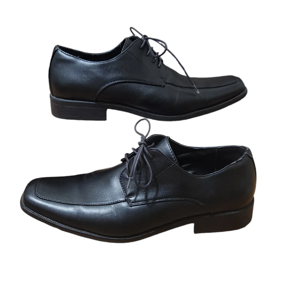 Perry Ellis Portfolio Lace-up Black Dress Shoes Men's Sz 12